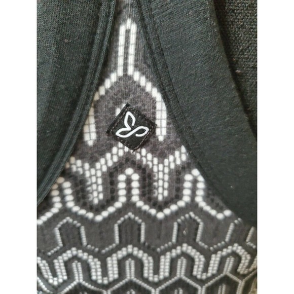 Prana Women's Black/White Scoop Neck Dress S - Picture 8 of 12
